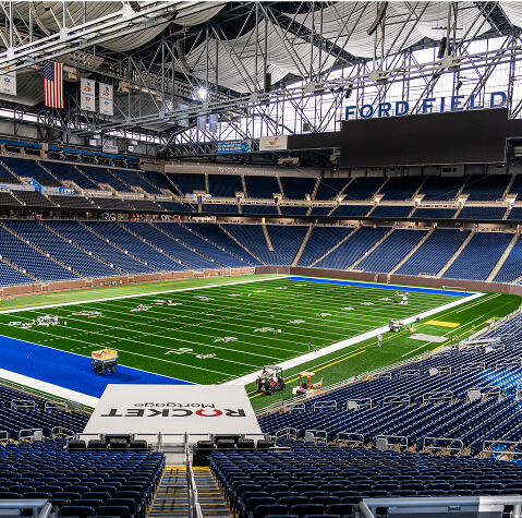 View into Ford Field